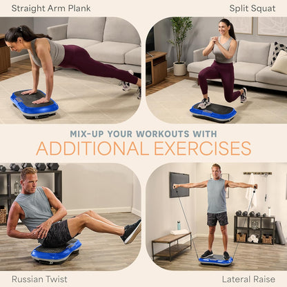 Waver High-Intensity Vibration Plate for Lymphatic Drainage and Full-Body Workouts with Loop Bands – Professional Fitness Equipment for Strength and Toning