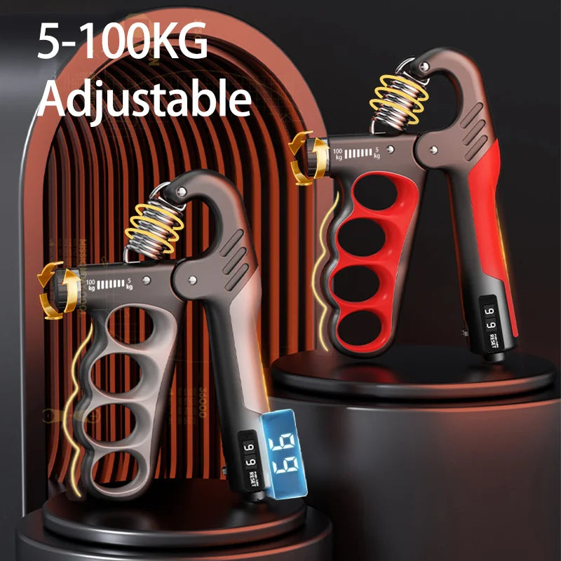 Adjustable Grip Strengthener for Hand and Wrist - 5-60/100/150Kg for Muscle Recovery and Fitness Training