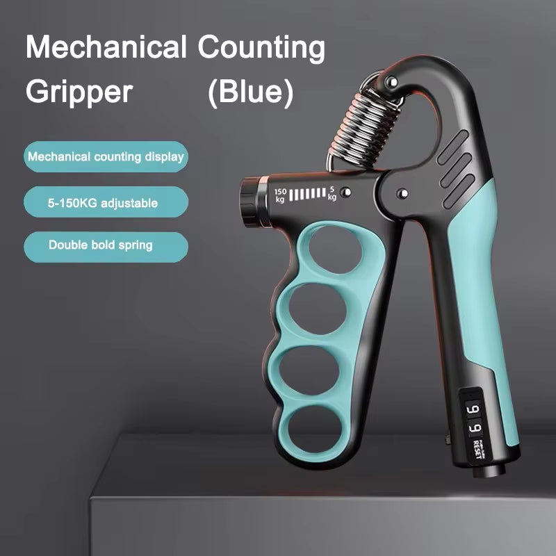 Adjustable Grip Strengthener for Hand and Wrist - 5-60/100/150Kg for Muscle Recovery and Fitness Training