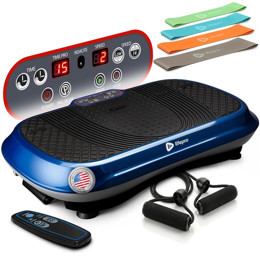 Waver High-Intensity Vibration Plate for Lymphatic Drainage and Full-Body Workouts with Loop Bands – Professional Fitness Equipment for Strength and Toning