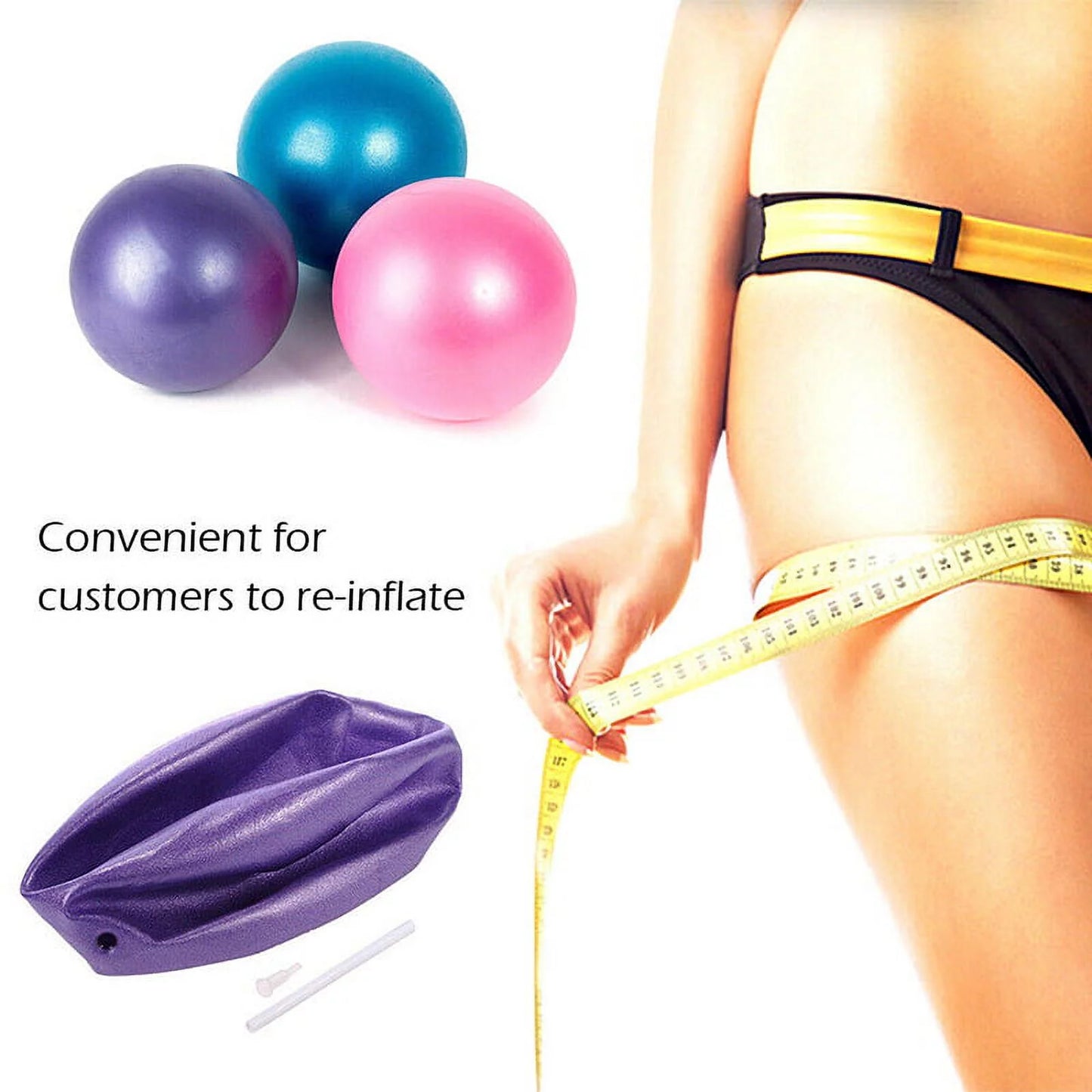 25cm Mini Fitness Balance Yoga Ball for Pilates and Indoor Training