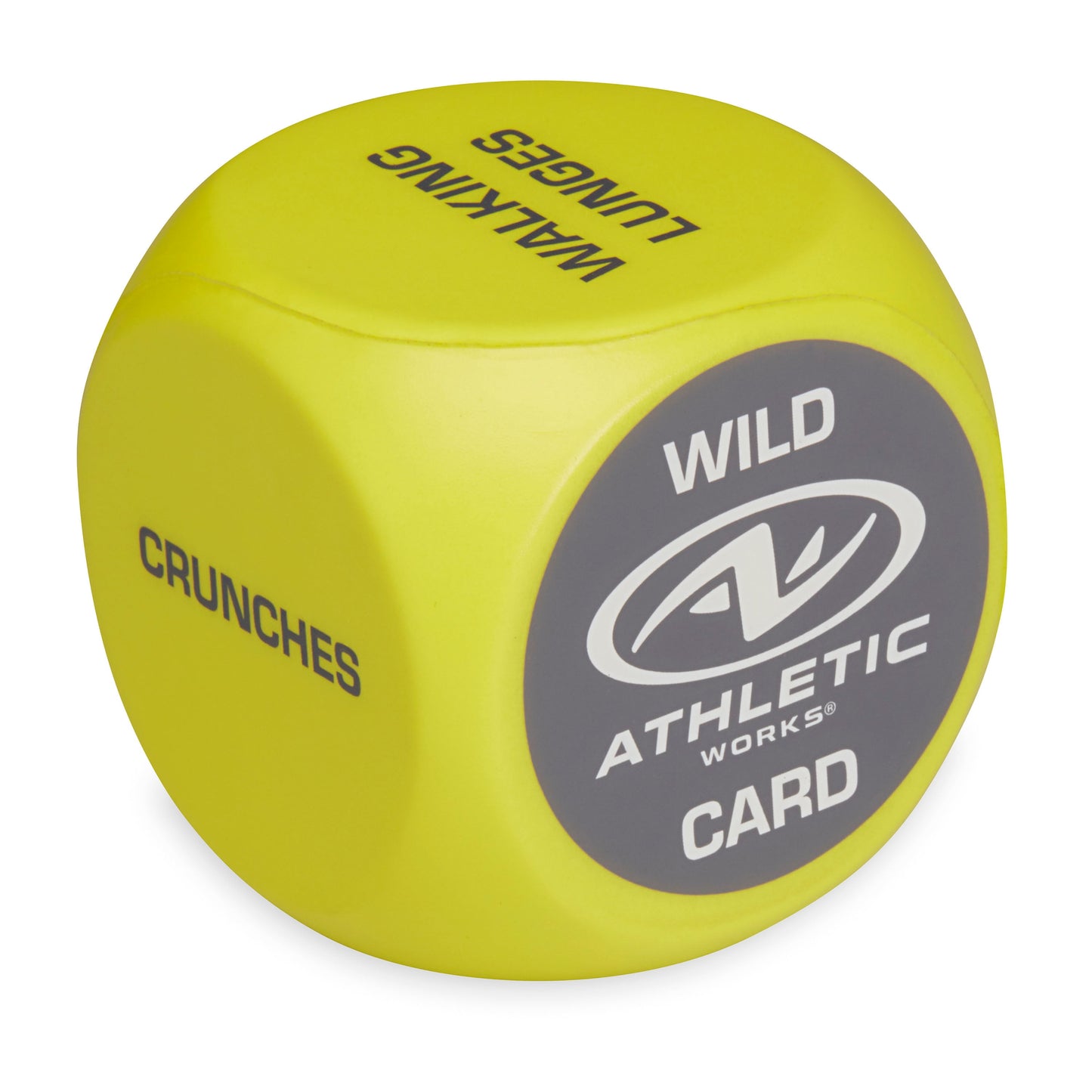 Foam 6-Sided Exercise Workout Dice - Set of 2, Yellow, Suitable for Adults Ages 18+