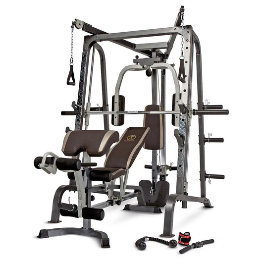 Diamond Elite Olympic Smith Cage Machine - Plate Loaded Total Body Home Gym System (MD-9010G)