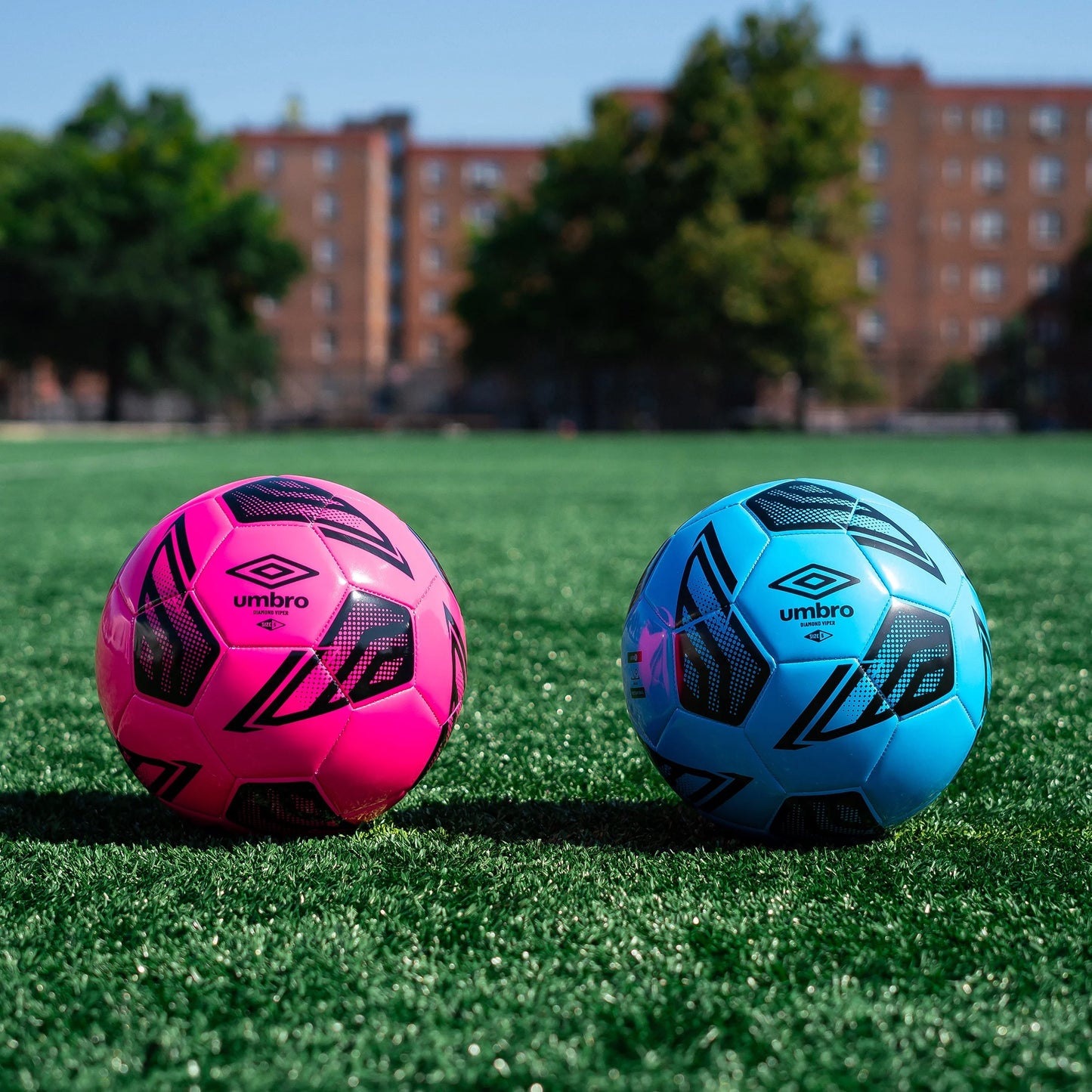 4-Pack Diamond Viper Size 4 Soccer Balls in Blue