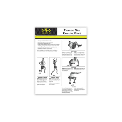 Foam 6-Sided Exercise Workout Dice - Set of 2, Yellow, Suitable for Adults Ages 18+