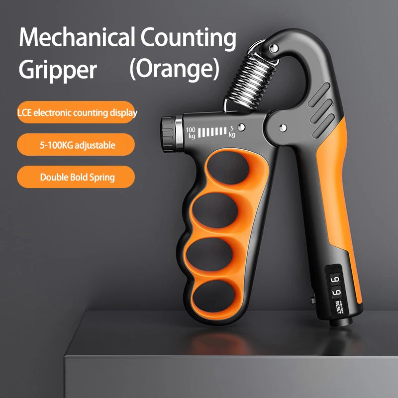 Adjustable Grip Strengthener for Hand and Wrist - 5-60/100/150Kg for Muscle Recovery and Fitness Training