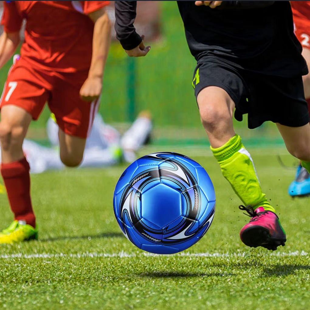 Professional Grade Size 5 Leakproof Soccer Ball - Durable Rubber Construction for Campus Use