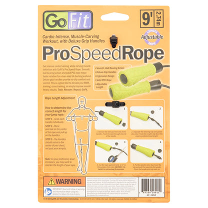 Professional Speed Training Jump Rope with Padded Foam Grips - Adjustable 9ft Rope with Ball Bearing Mechanism for Smooth Rotation, Perfect for Boxing, Cardio, and Endurance Training