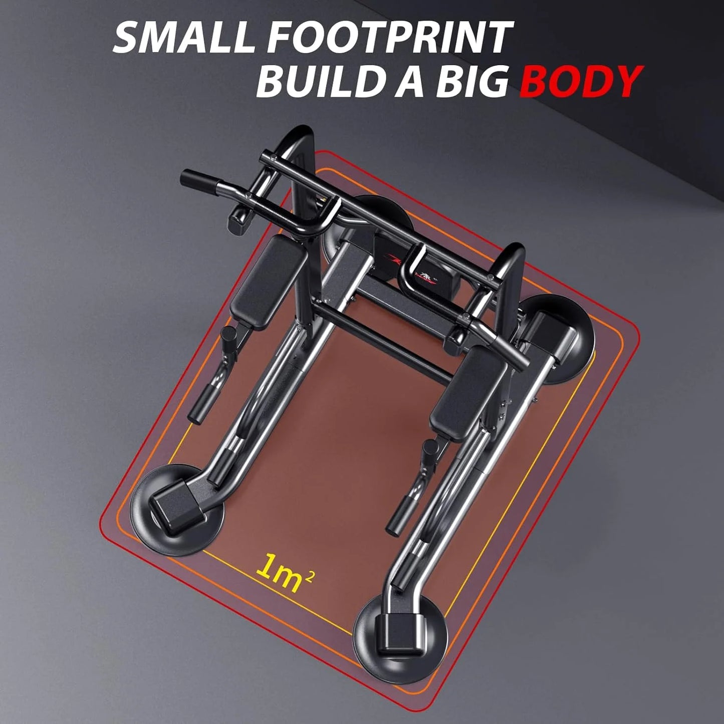 Adjustable Height Power Tower for Pull-Ups and Dips - Multi-Function Strength Training Station for Home Gym