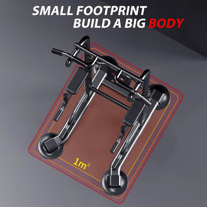 Adjustable Height Power Tower for Pull-Ups and Dips - Multi-Function Strength Training Station for Home Gym